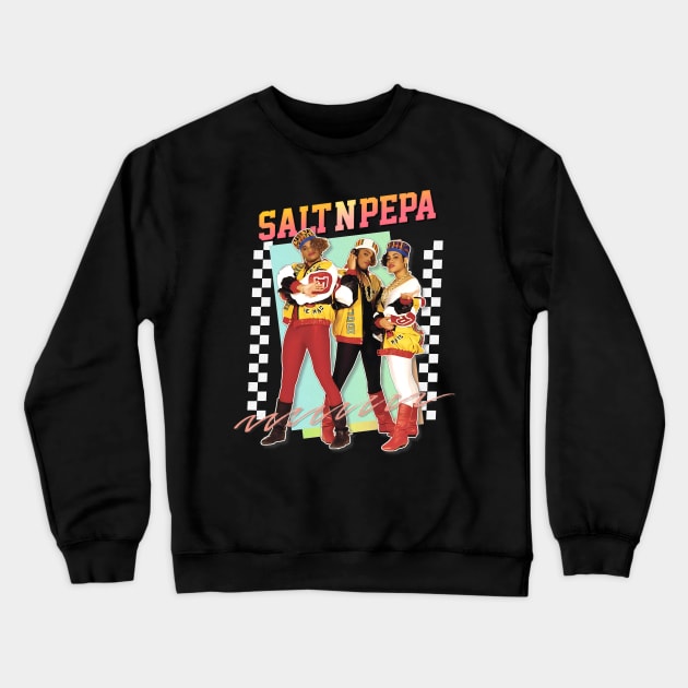 Salt N Pepa - 80s Aesthetic Design Crewneck Sweatshirt by DankFutura